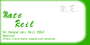 mate reil business card