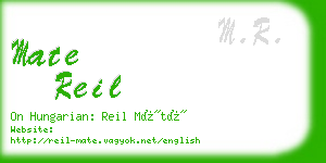 mate reil business card